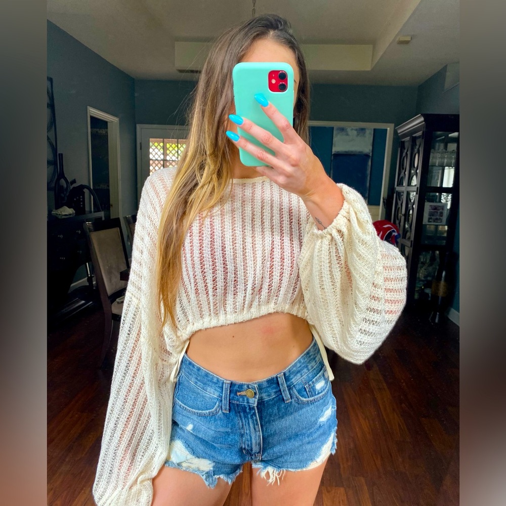 Vici crop knit top